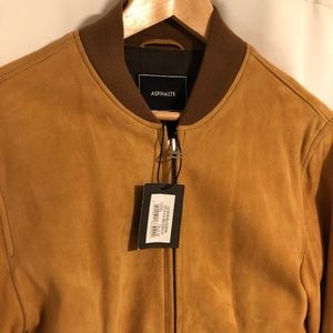 Asphalte - Suede bombers jacket in lambskin - NEW